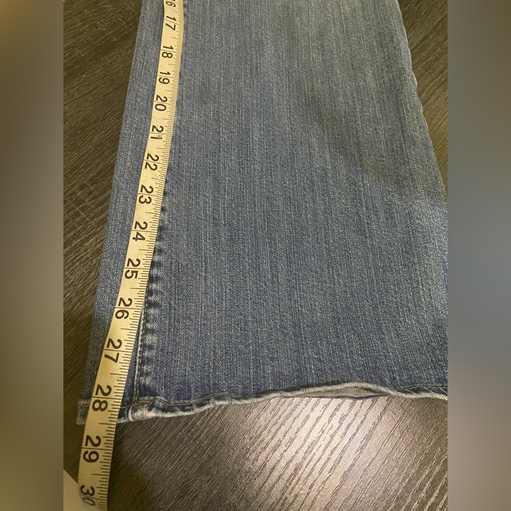 VTG Gap Essentials Stretch Jeans SZ 8 Bootcut Mid Rise Loose Fit Made in Canada - Picture 7 of 11